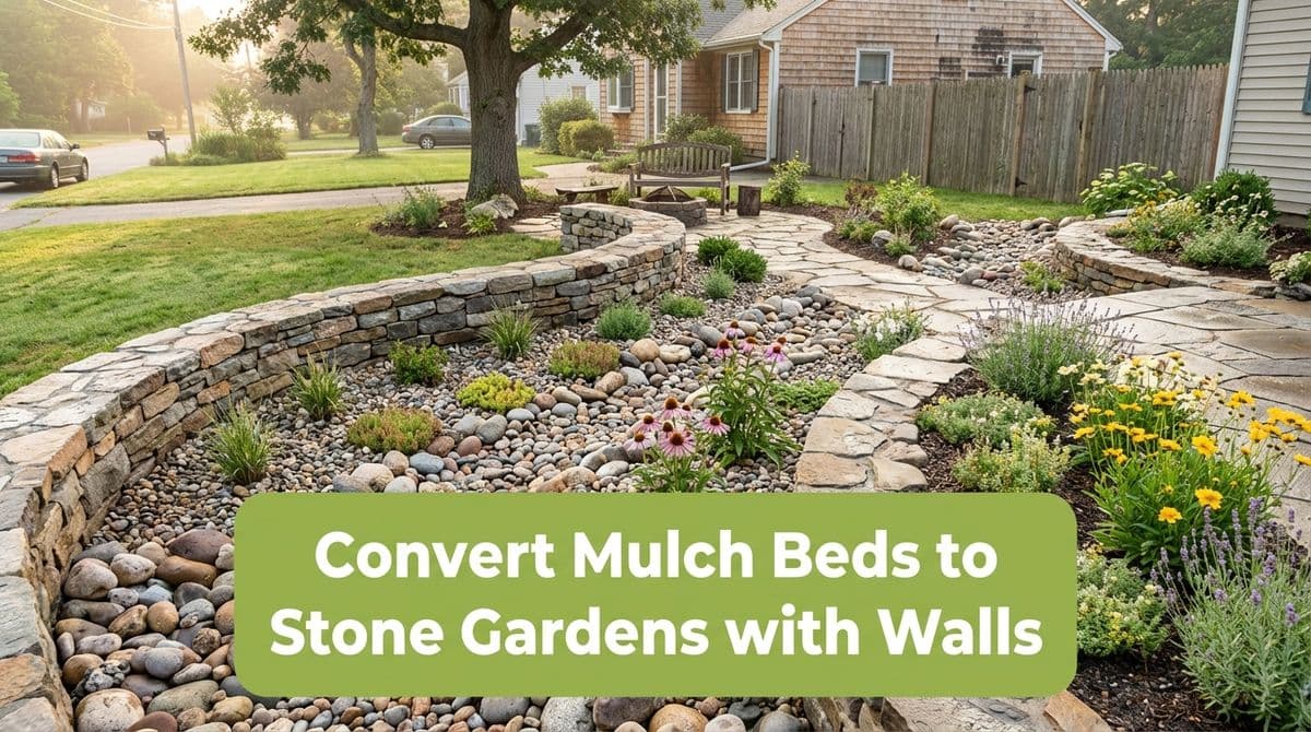 Featured post - Tired of Mulch? Convert Beds to Stone Gardens with Walls